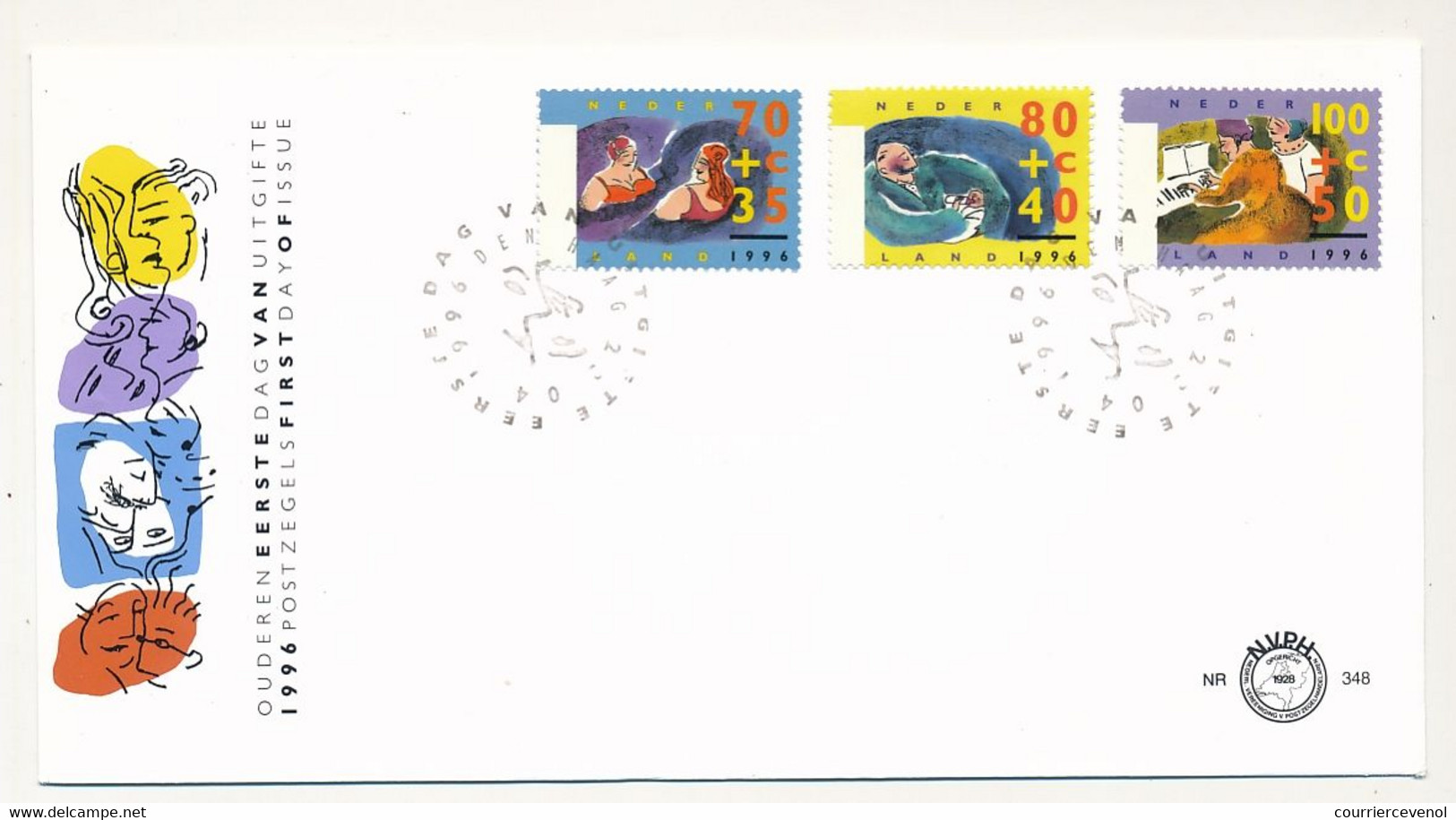 PAYS BAS - 2 Env. FDC - "Summerstamps - Social Participation Of Elderly People" - 1996 - FDC