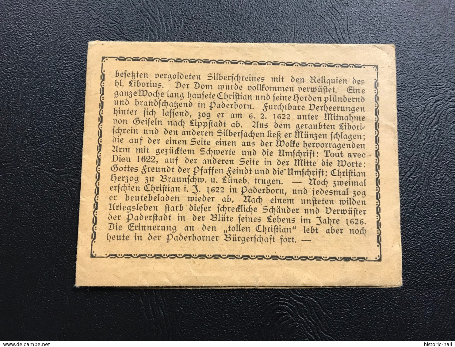 Notgeld - Billet Necéssité Allemagne 1-2 Mark 25-50-75 Pfennig - PADEBORN 1921 - Ohne Zuordnung