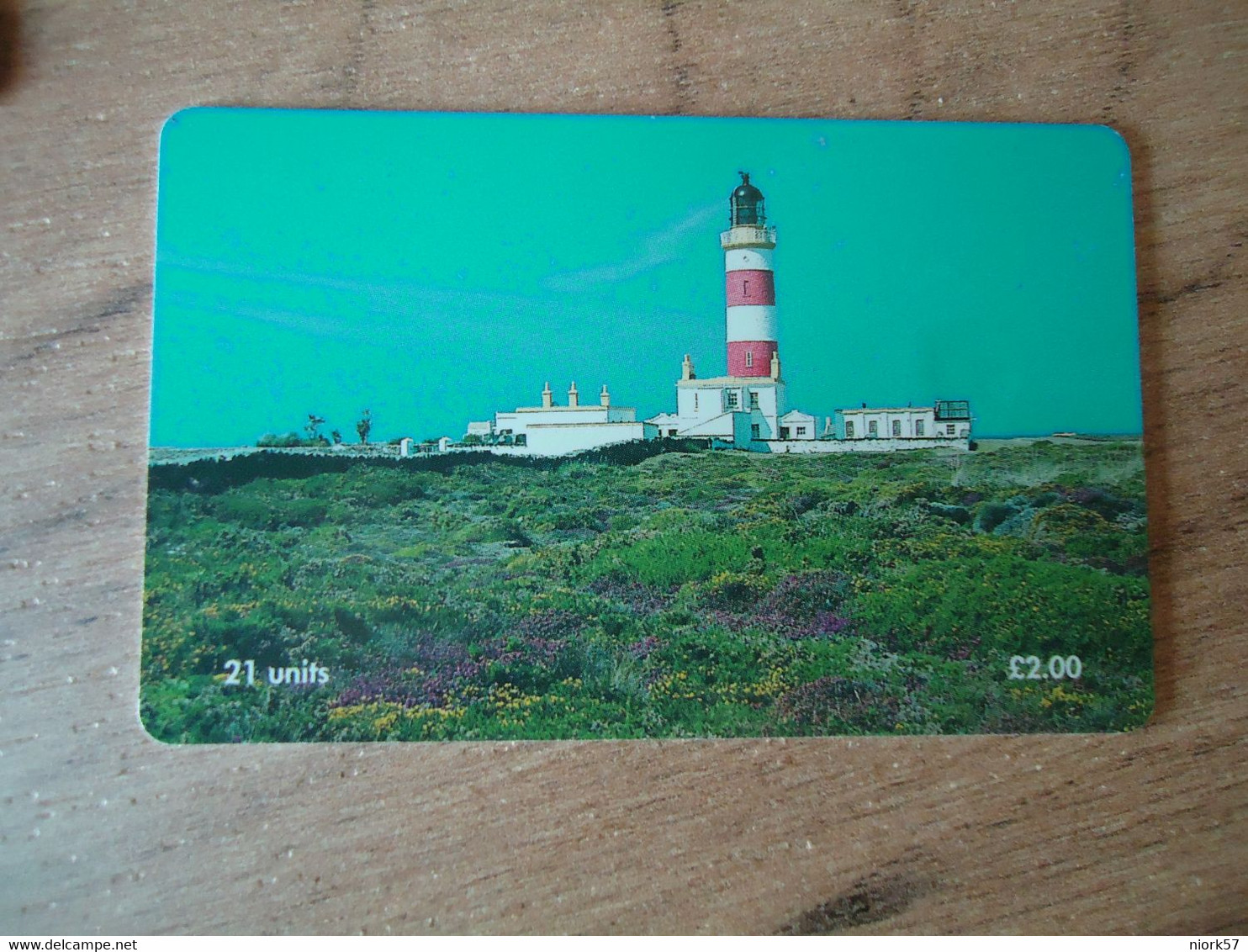 ISLE  OF MAN  USED CARDS  LIGHTHOUSES - Isla De Man