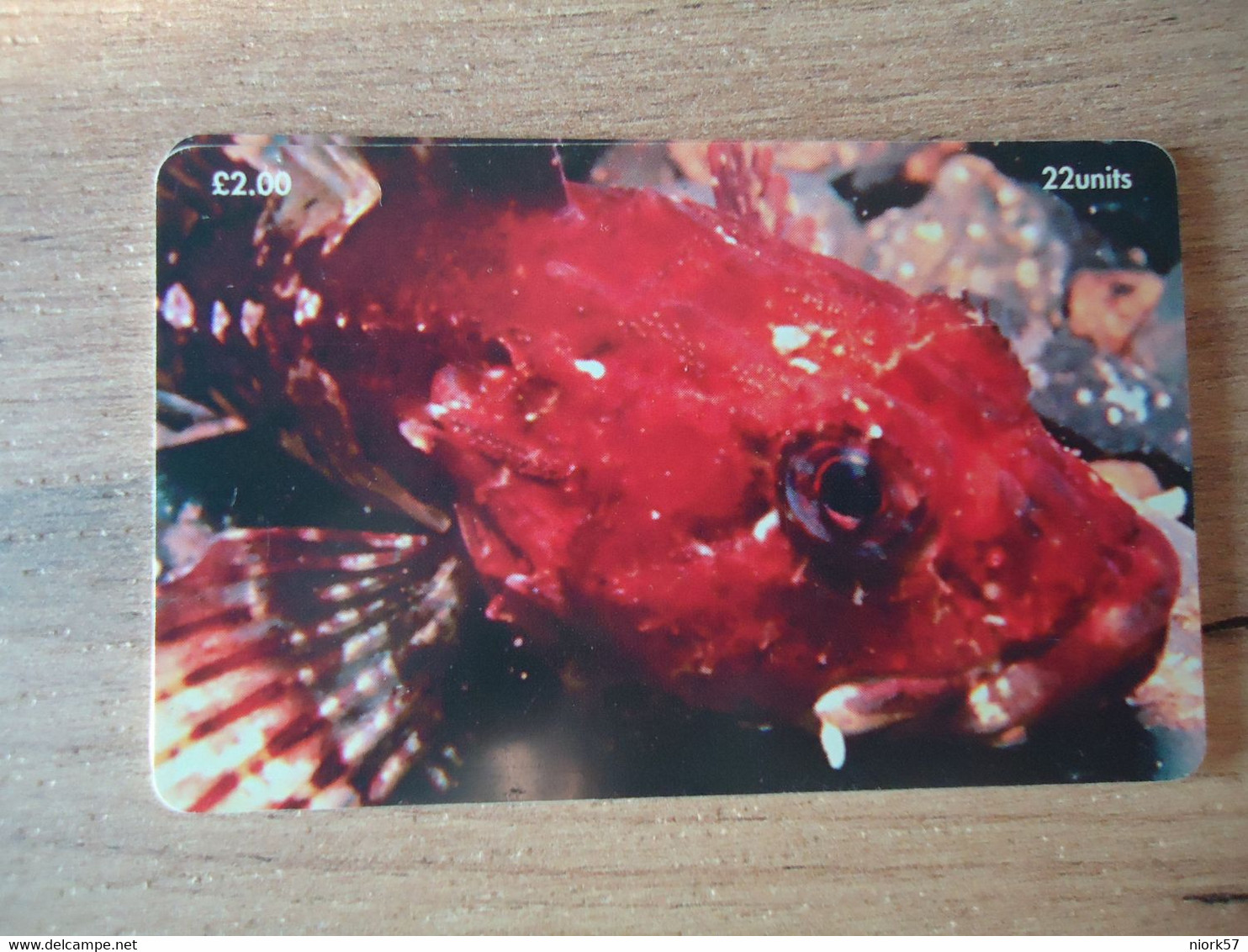 ISLE  OF MAN  USED CARDS  FISH FISHES - Isla De Man