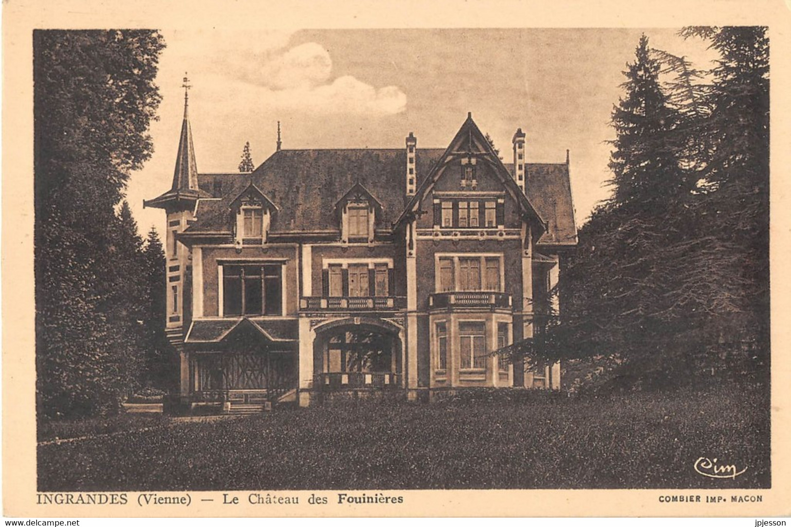 VIENNE  86  INGRANDES SUR VIENNE - LE CHATEAU DES FOUINIERES - Ingrandes