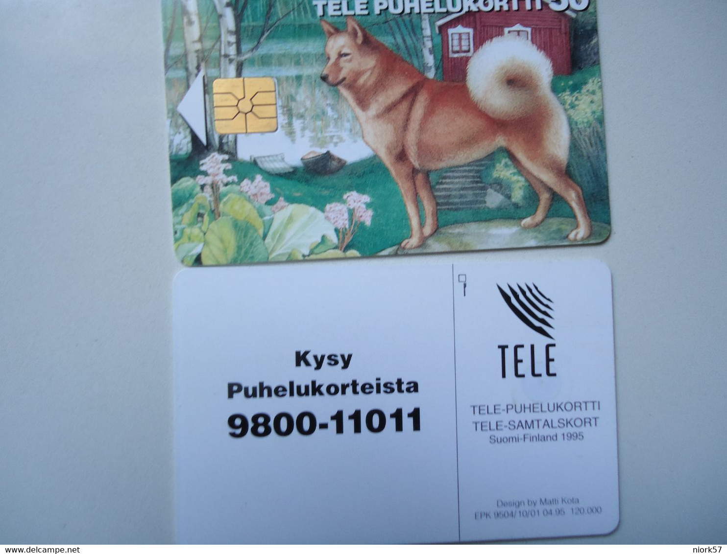 FINLAND USED  CARDS  DOG DOGS - Chiens