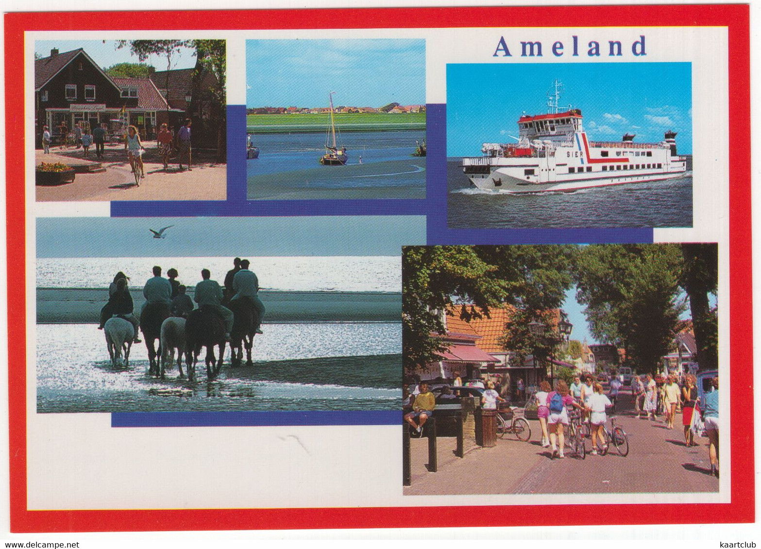 Ameland - (Wadden, Nederland / Holland - AMD 38 - Paarden, Veerboot Etc. - Ameland