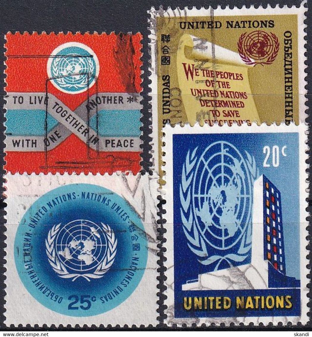 UNO NEW YORK 1965 Mi-Nr. 156/59 O Used - Aus Abo - Used Stamps