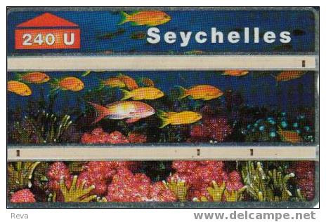 SEYCHELLES  240 U  FISH  FISHES  MARINE LIFE  L & G  CODE 703A  SEY-39 READ DESCRIPTION !!! - Seychelles