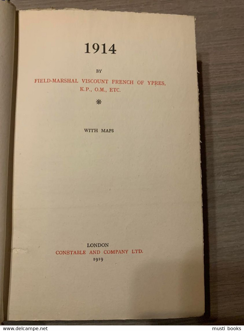 (1914-1918 IEPER WESTELIJK FRONT) 1914. - Weltkrieg 1914-18