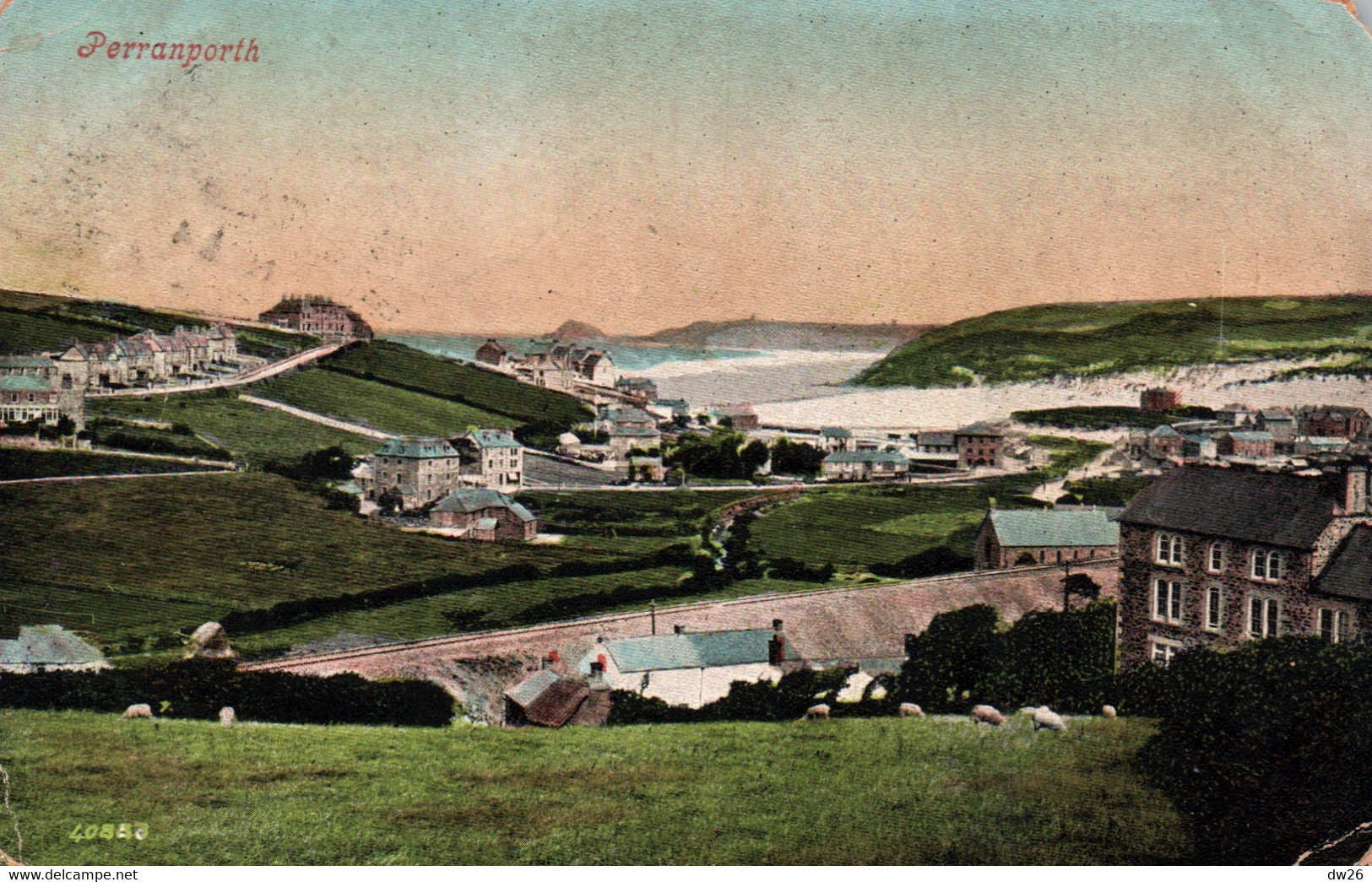 Perranporth - Cornwall - General View 1905 - Valentine's Series - Scilly Isles