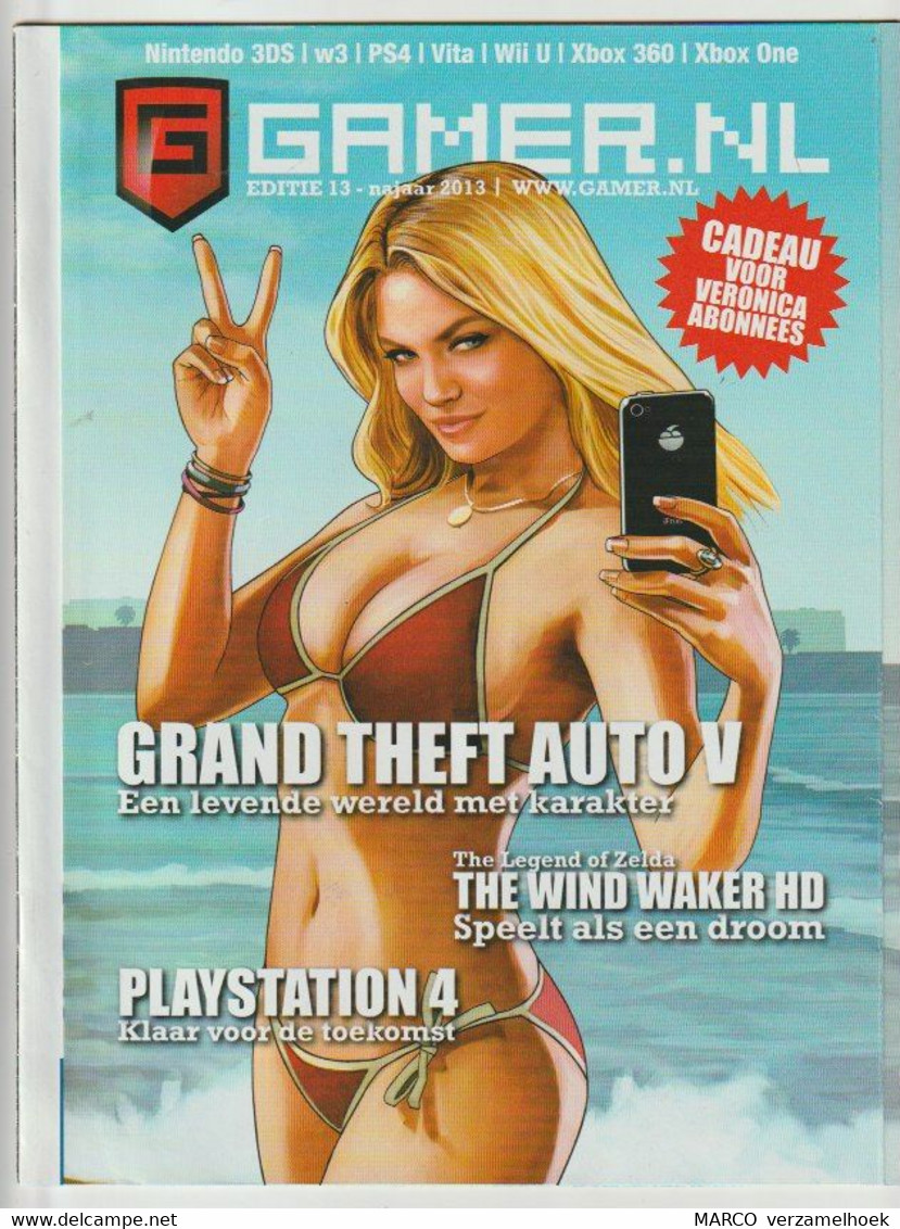 GAMER.NL 2013 Nintendo-Xbox-the Legend Of Zelda-playstation 4-veronica-pin Up - Informática