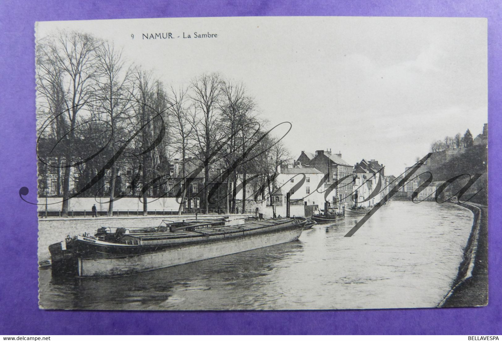 Namur Sambre Canal Binnenvaart Scheepvaart Boot "BISKRA" Edit Nelson - Comercio