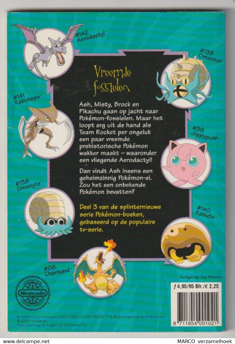 3. POKÉMON Nintendo Prehistorische Pokémon In De Aanval 2000 - Juniors