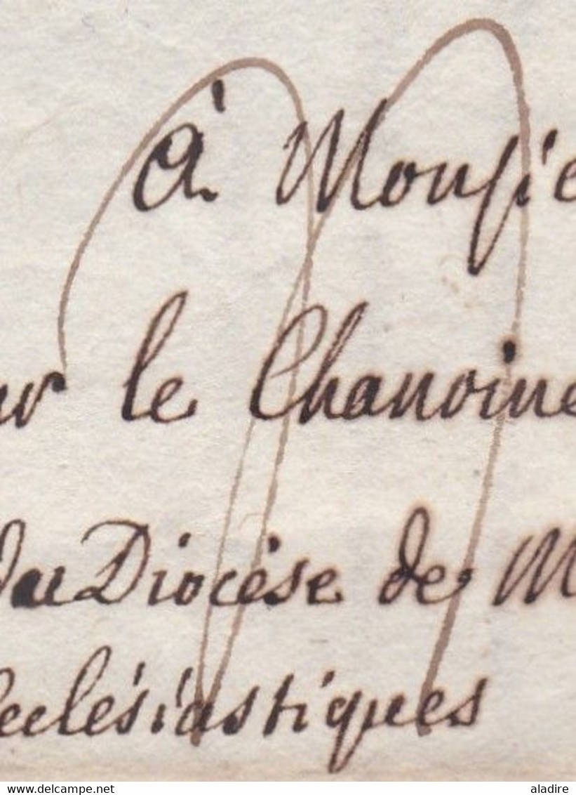 1813 - Marque Postale 104 TURIN Torino Sur LAC En Italien Vers Mondovi Aequi - Taxe 4 - Biens Ecclésiastiques - 1792-1815: Conquered Departments