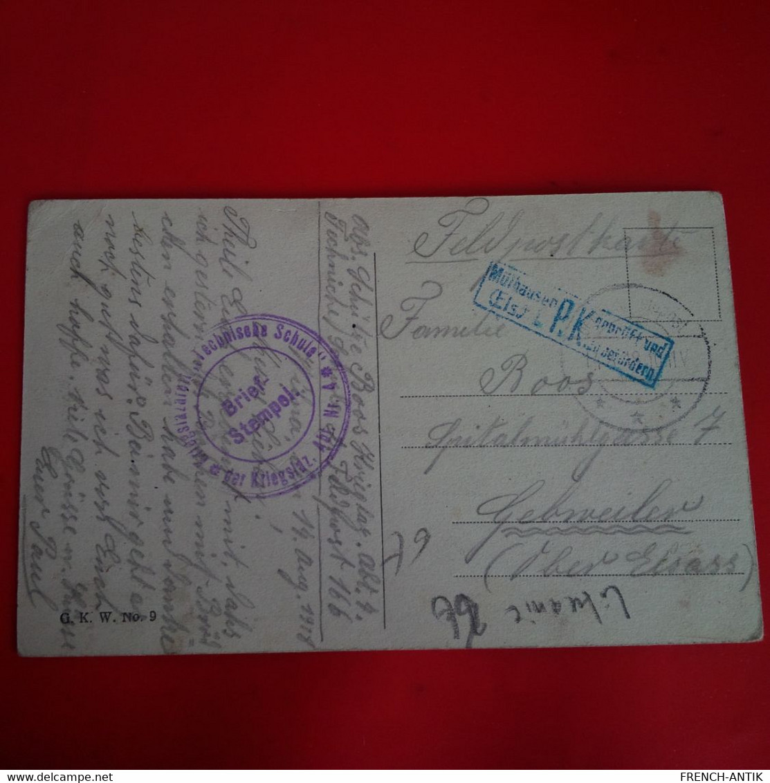 WILNA RUSSISCHE ROMANOWKIRCHE CACHET BRIEFSTEMPEL - Lituanie