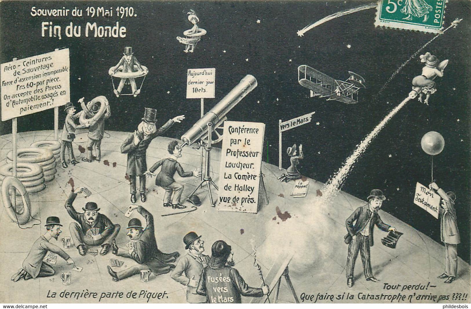 SOUVENIR 19 Mai 1910 FIN DU MONDE - Astronomía