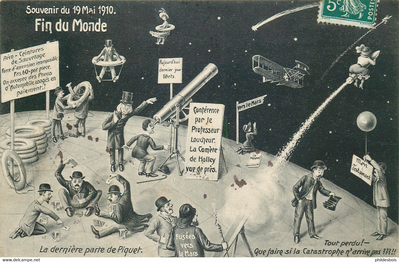 SOUVENIR 19 Mai 1910 FIN DU MONDE - Astronomia