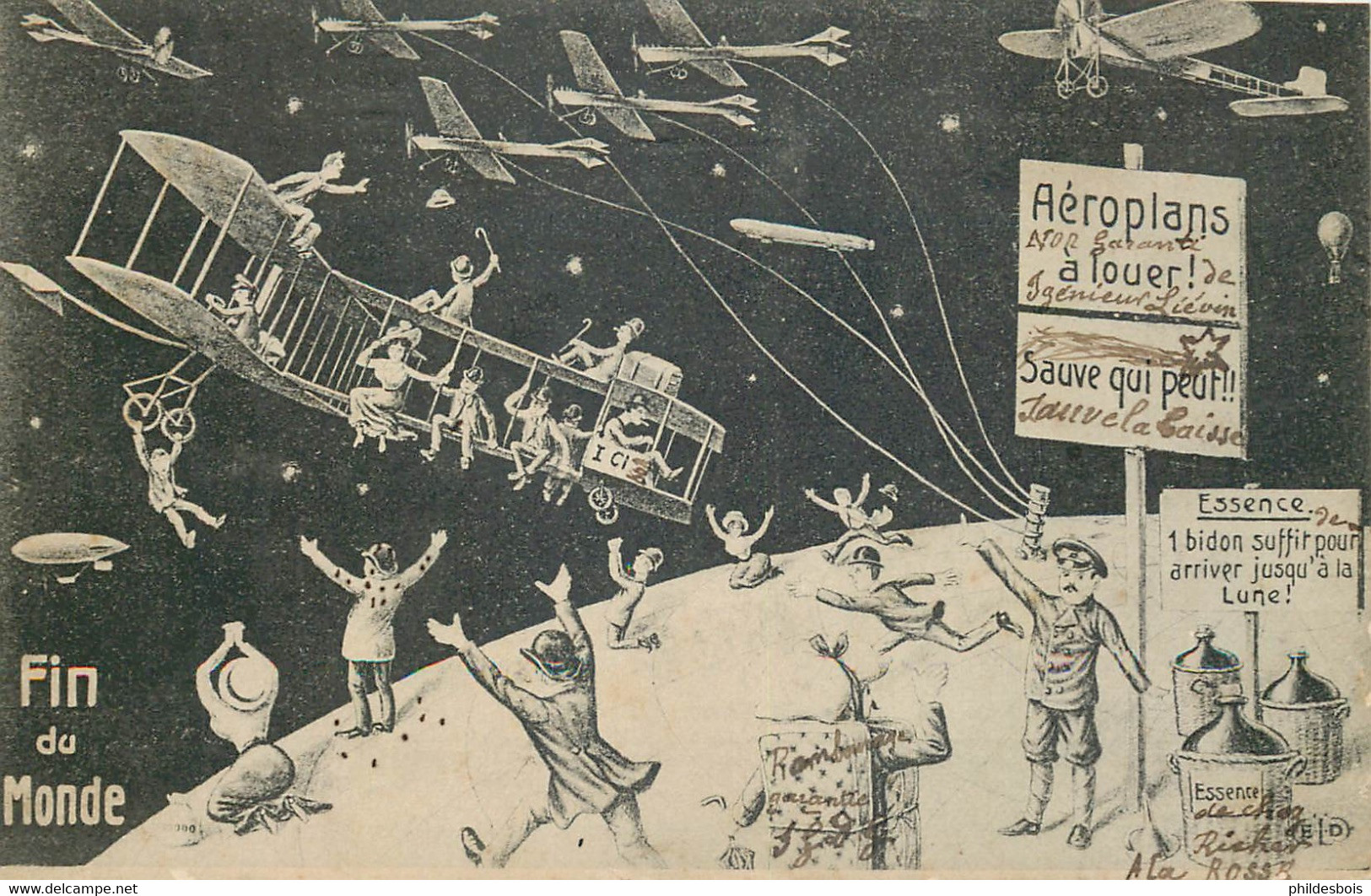 SOUVENIR 19 Mai 1910 FIN DU MONDE (aéroplane A Louer ) - Astronomy