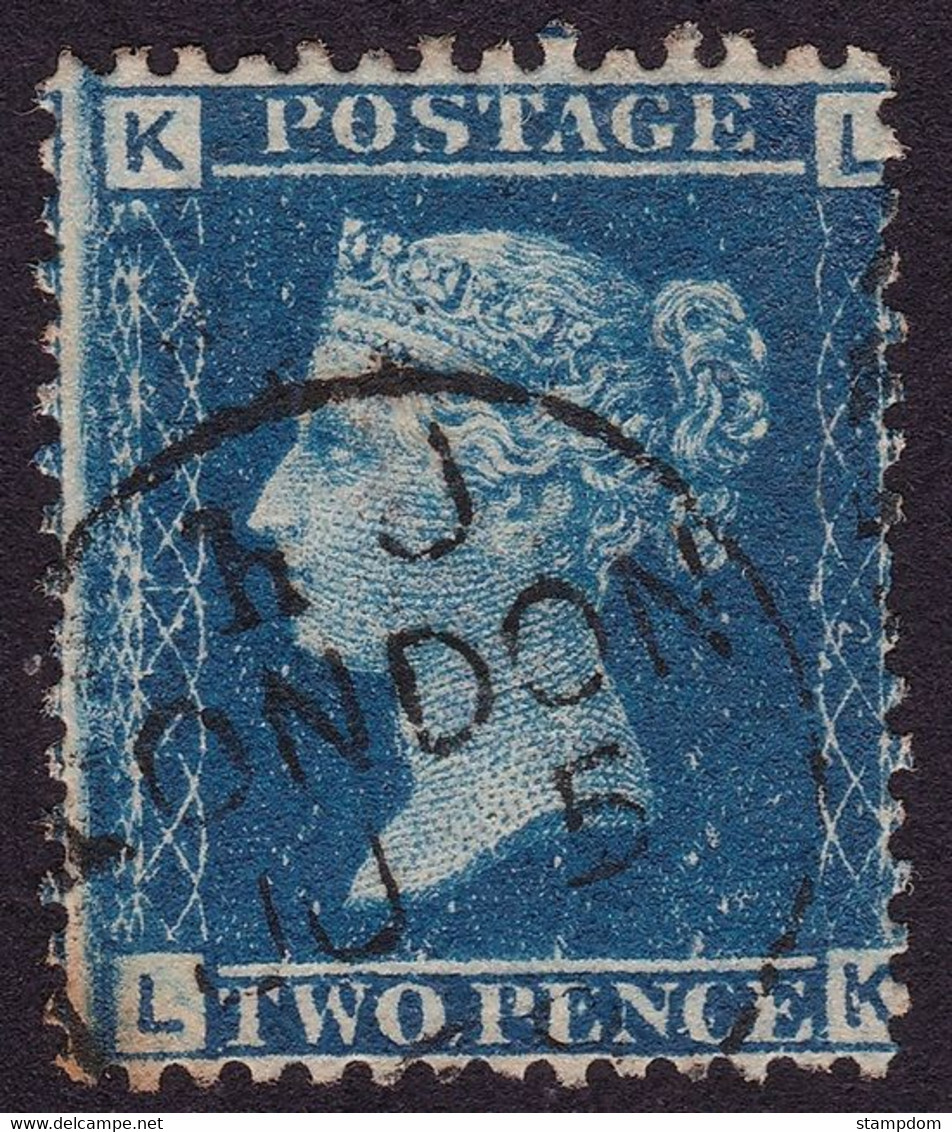 GREAT BRITAIN GB 1858 QV 2d P14 Wmk.20 Plate 12 Sc#29 - USED @P155 - Used Stamps