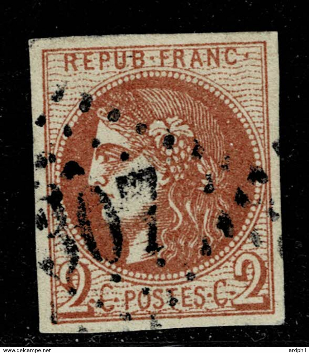 A2b- N°40 R2  Brun Rouge Signé Scheller Sans Défaut. - 1870 Bordeaux Printing