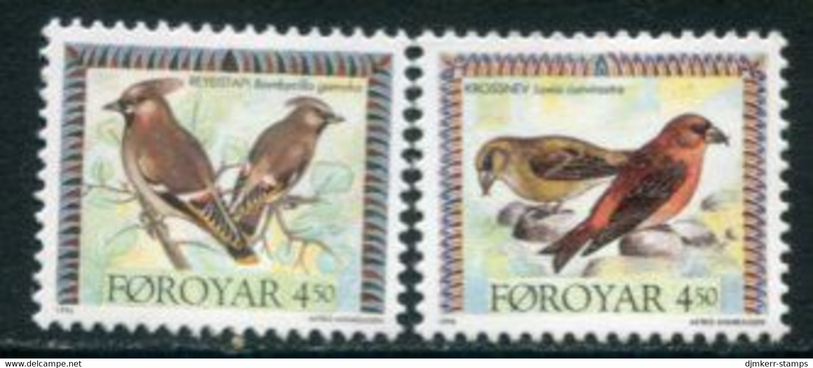 FAEROE ISLANDS 1996 Migratory Birds MNH / **.  Michel 298-99 - Faroe Islands