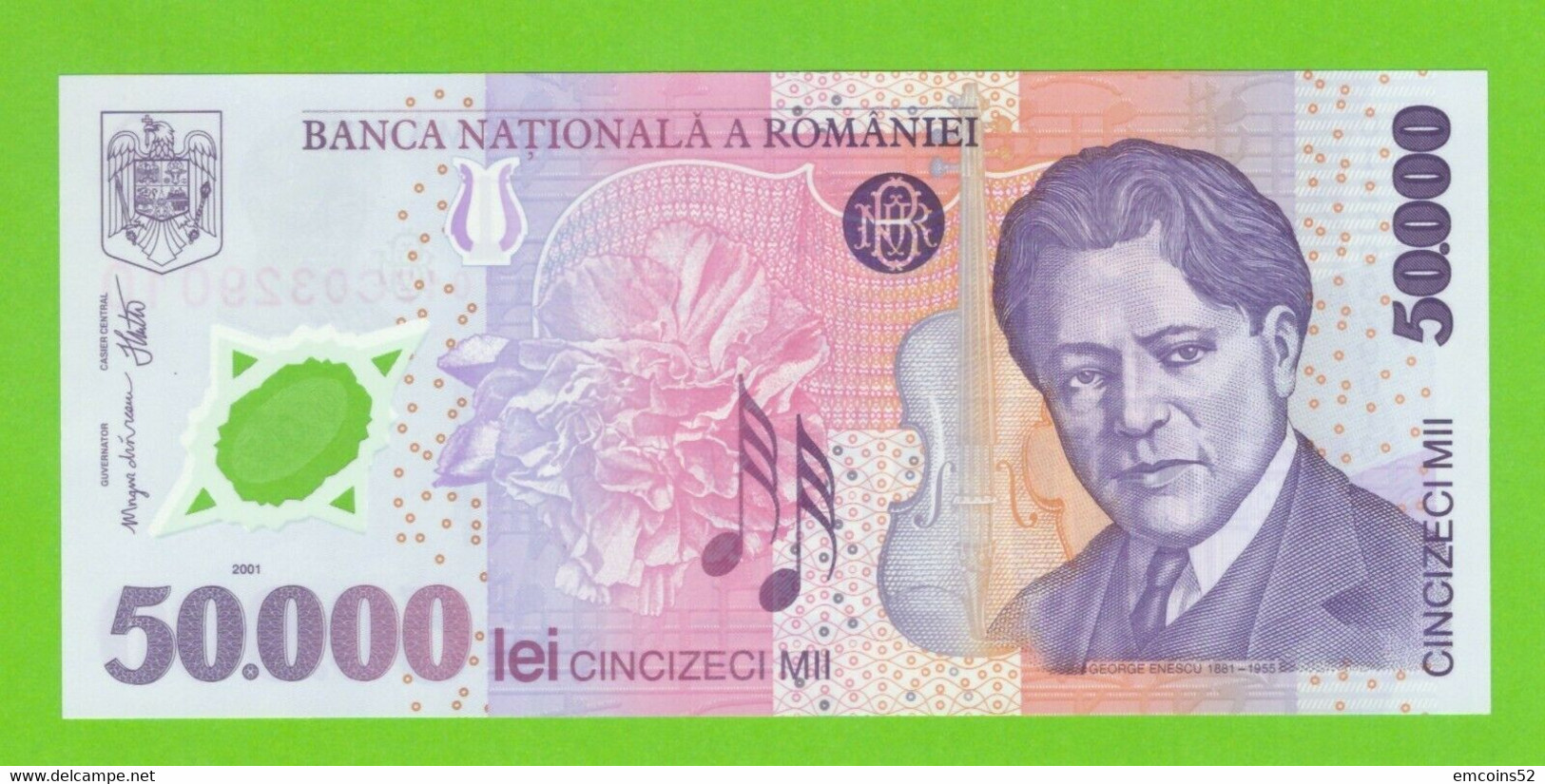 ROMANIA 50000 LEI 2001  P-113a  UNC - Rumänien