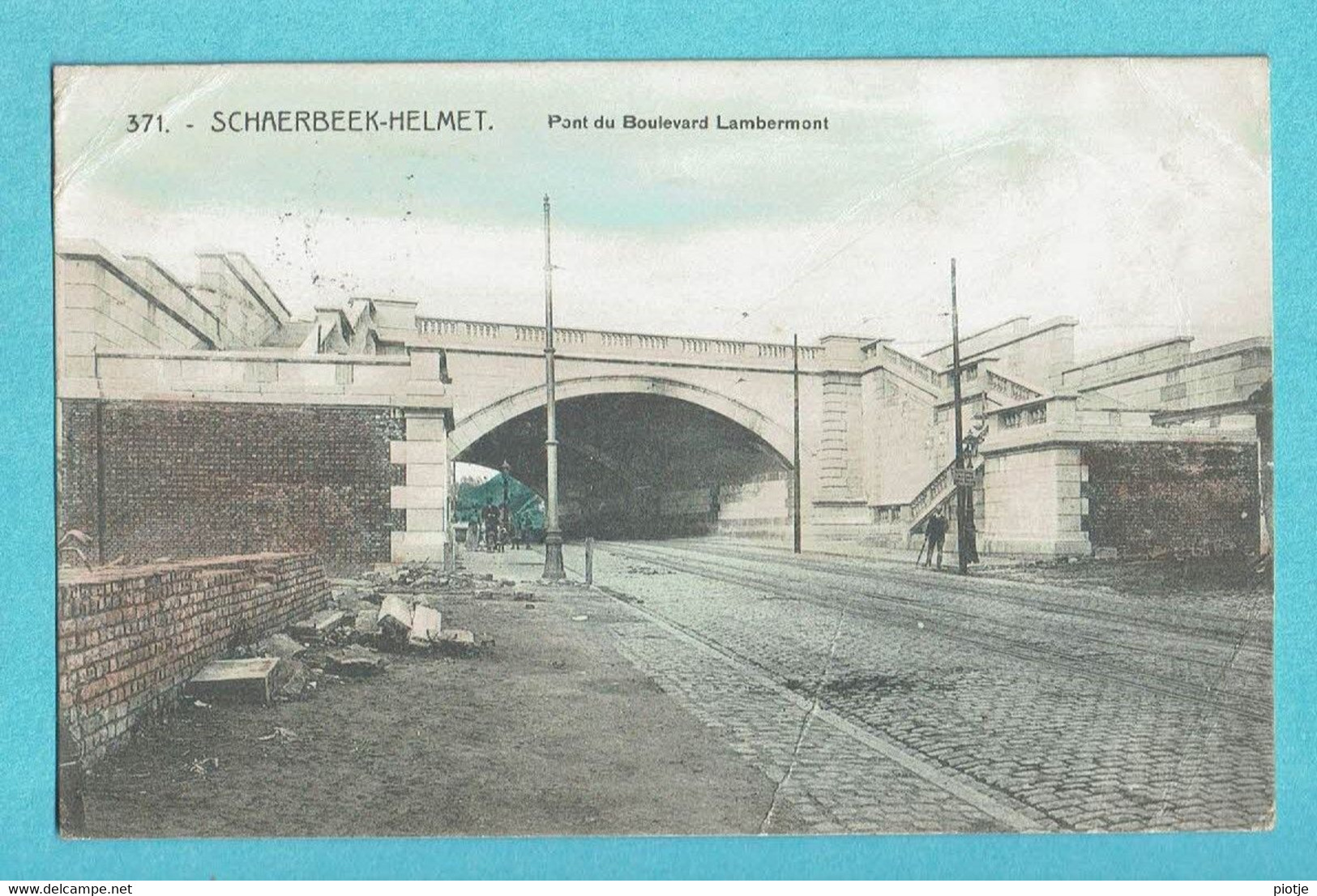 * Schaarbeek - Schaerbeek Helmet (Brussel - Bruxelles) * (Imp Pap P. Vander Hoeven, Nr 371) Pont Boulevard Lambermont - Schaerbeek - Schaarbeek