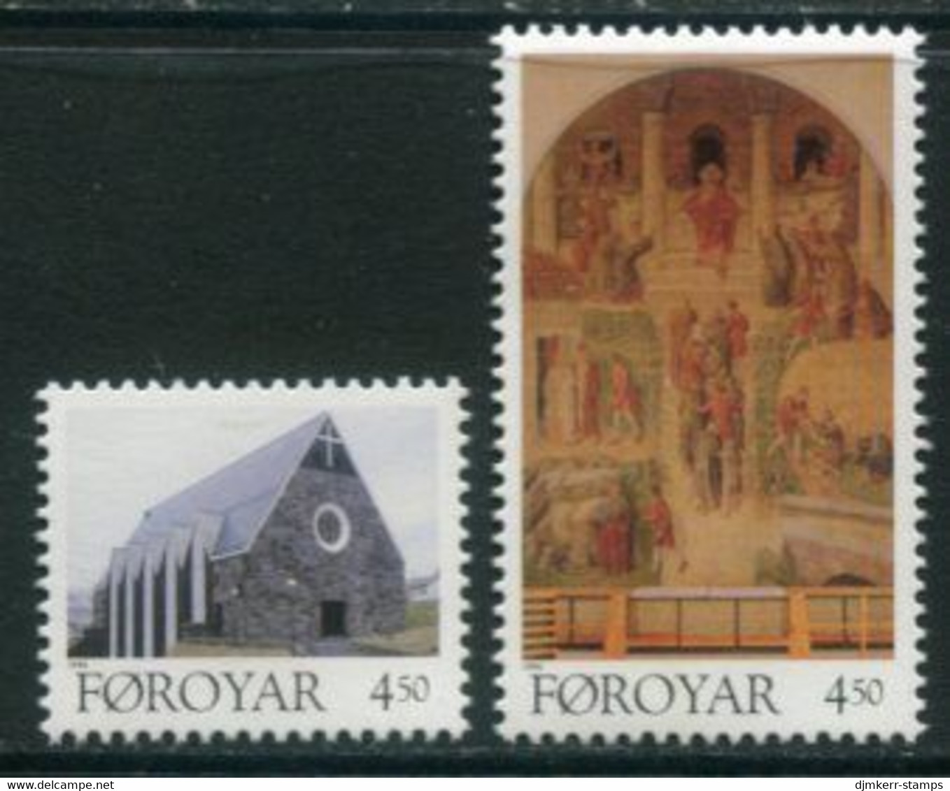 FAEROE ISLANDS 1996 Church In Klaksvik Set MNH / **..  Michel 308-09 - Faroe Islands