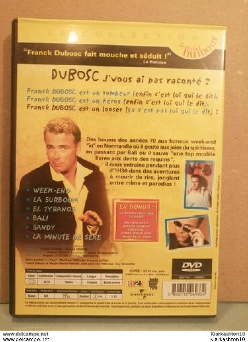 Franck Dubosc: J'vous Ai Pas Raconté?/ DVD Simple - Altri & Non Classificati