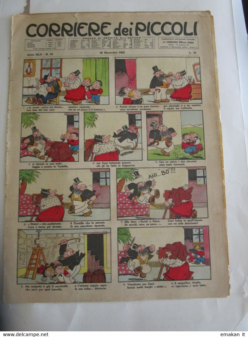 # CORRIERE DEI PICCOLI N 51 - 1953 - BUONO - Corriere Dei Piccoli