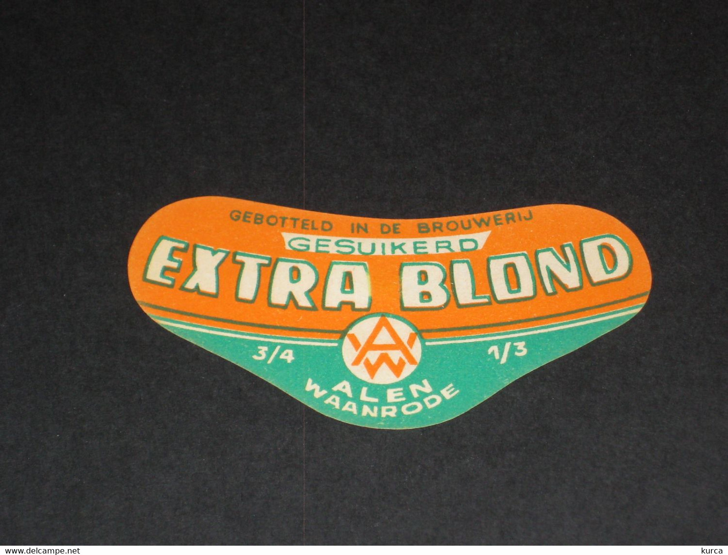 Oud Etiket EXTRA BLOND Brouwerij ALEN Te WAANRODE - Bier