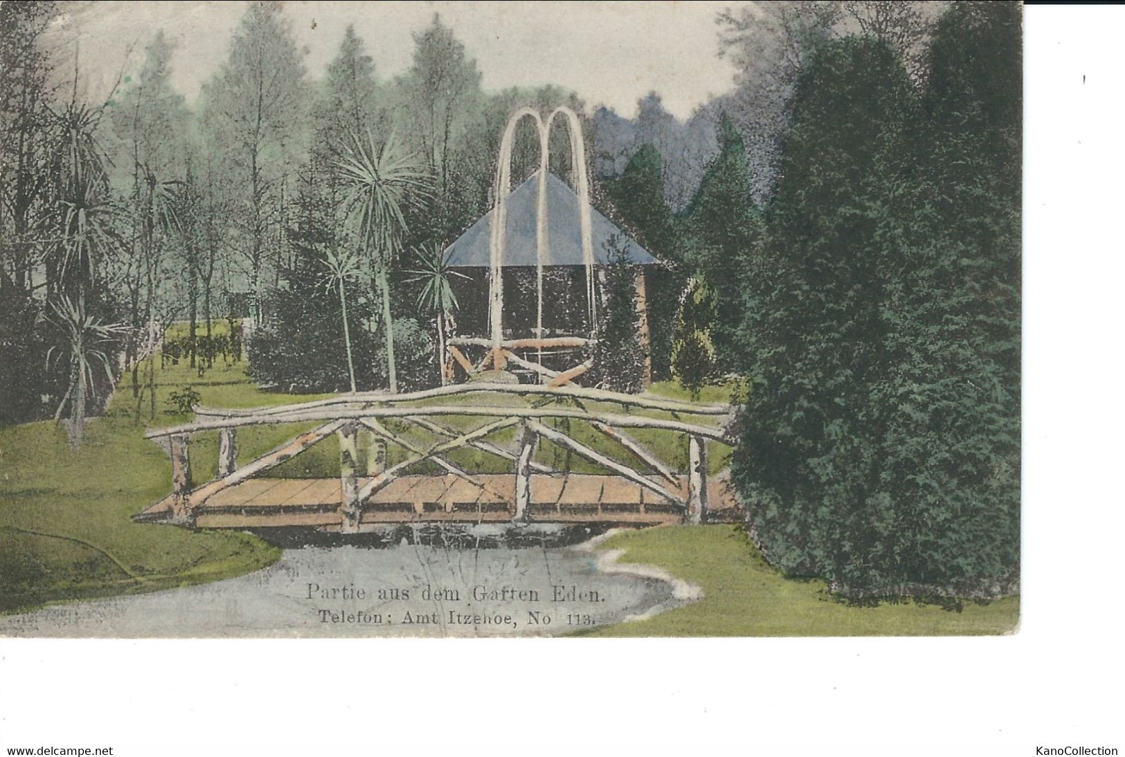 Itzehoe, Partie Aus Dem Garten Eden, Gelaufen 1908 - Itzehoe