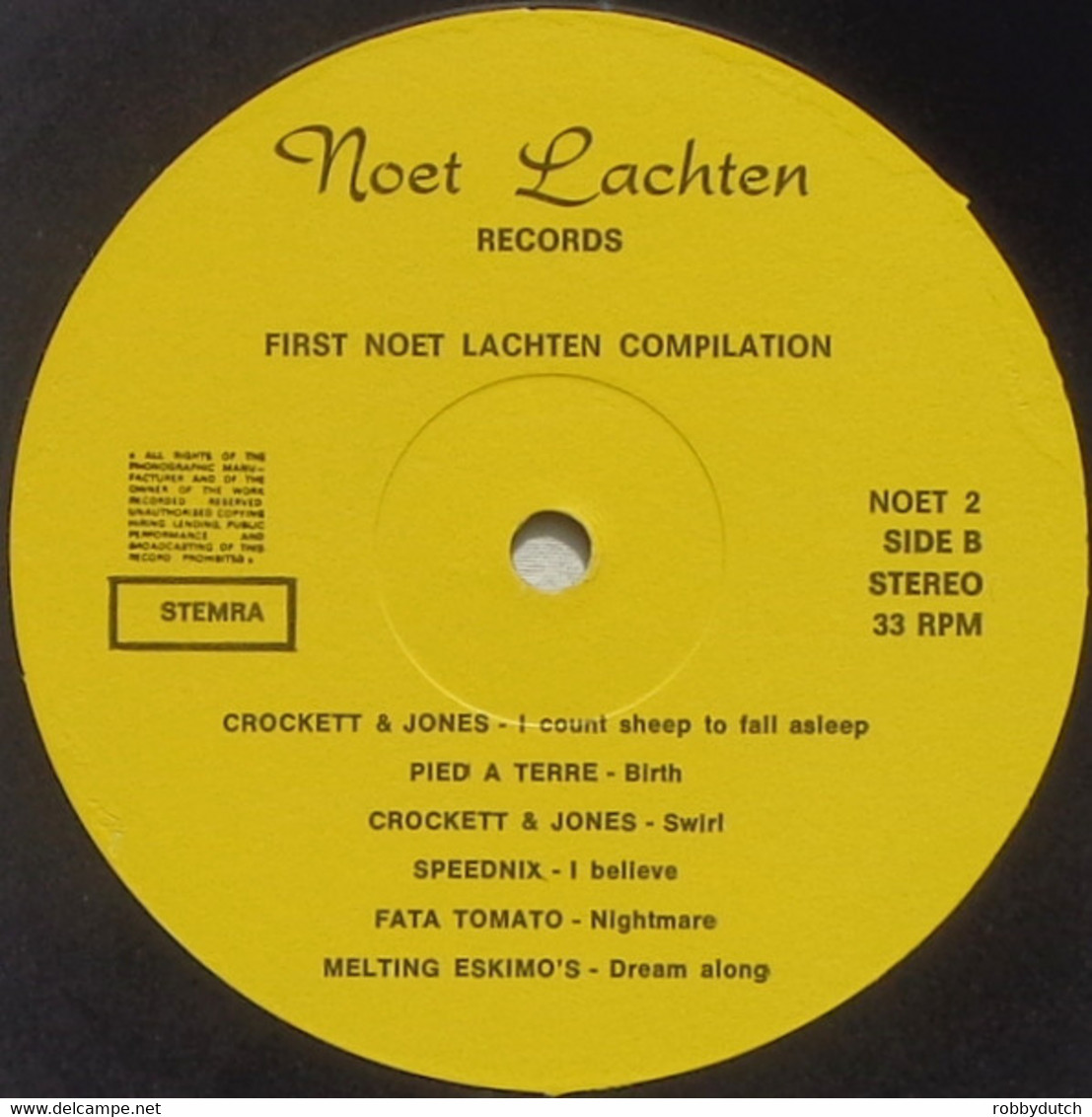 * LP *  FIRST NOET LACHTEN COMPILATION Of LOKAL BANDS - Limited Editions