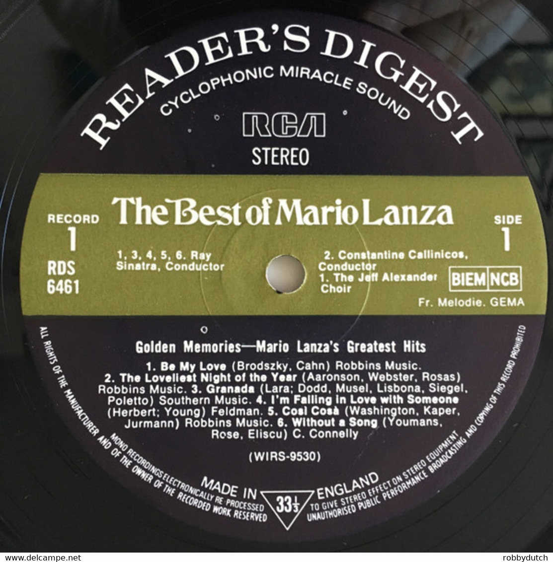 * LP *  THE BEST OF MARIO LANZA - Oper & Operette