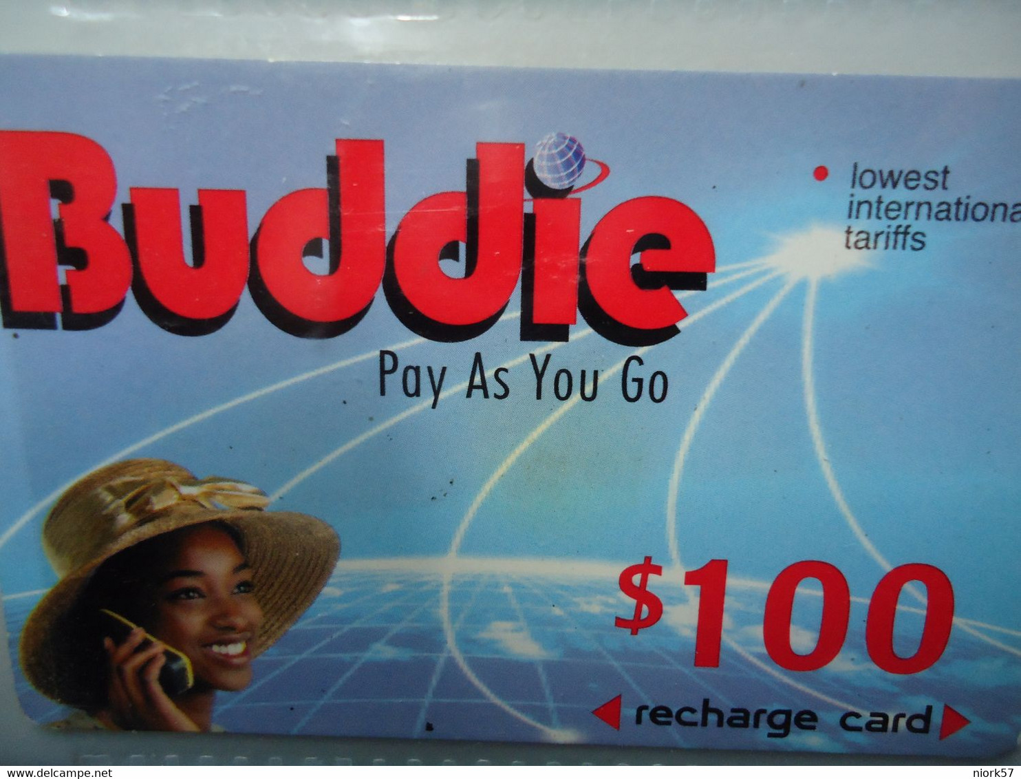 ZIMBABWE  USED CARDS  PREPAID ADVERSTISING WOMEN - Zimbabwe