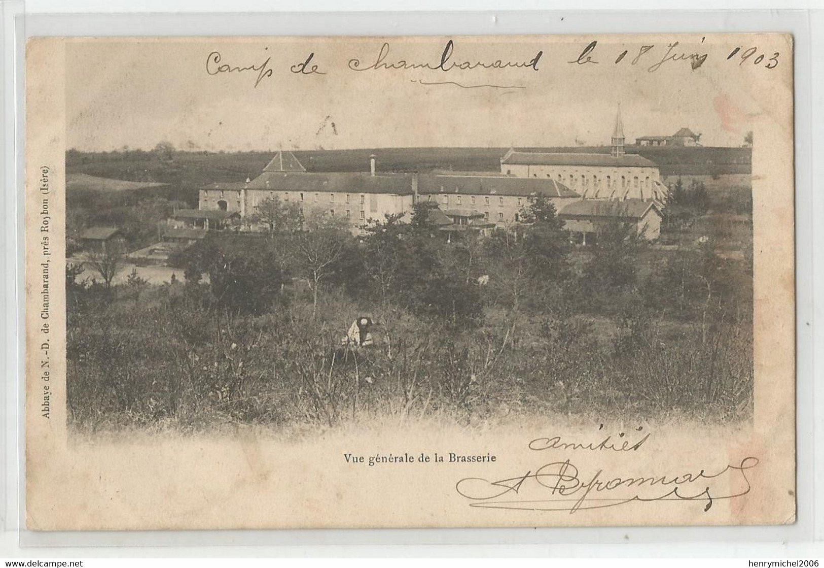 38 Isère Camp De Chambarand  Vue Générale De La Brasserie Ed Abbaye Près Roybon - Roybon