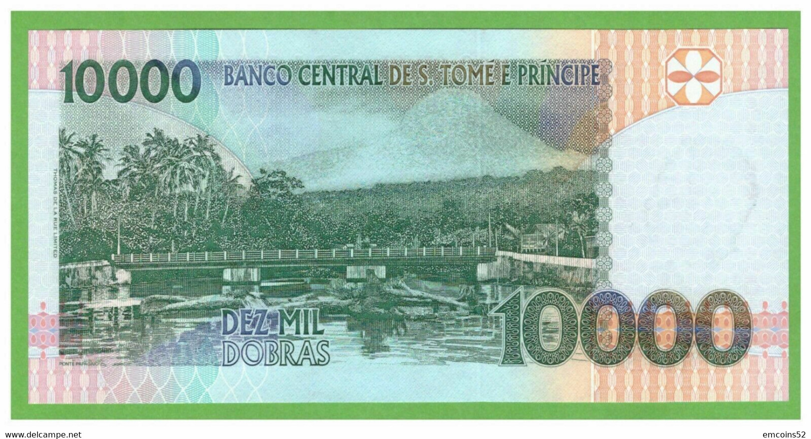 SAO TOME & PRINCIPE 10000 DOBRAS 2004  P-66c UNC - Sao Tome En Principe