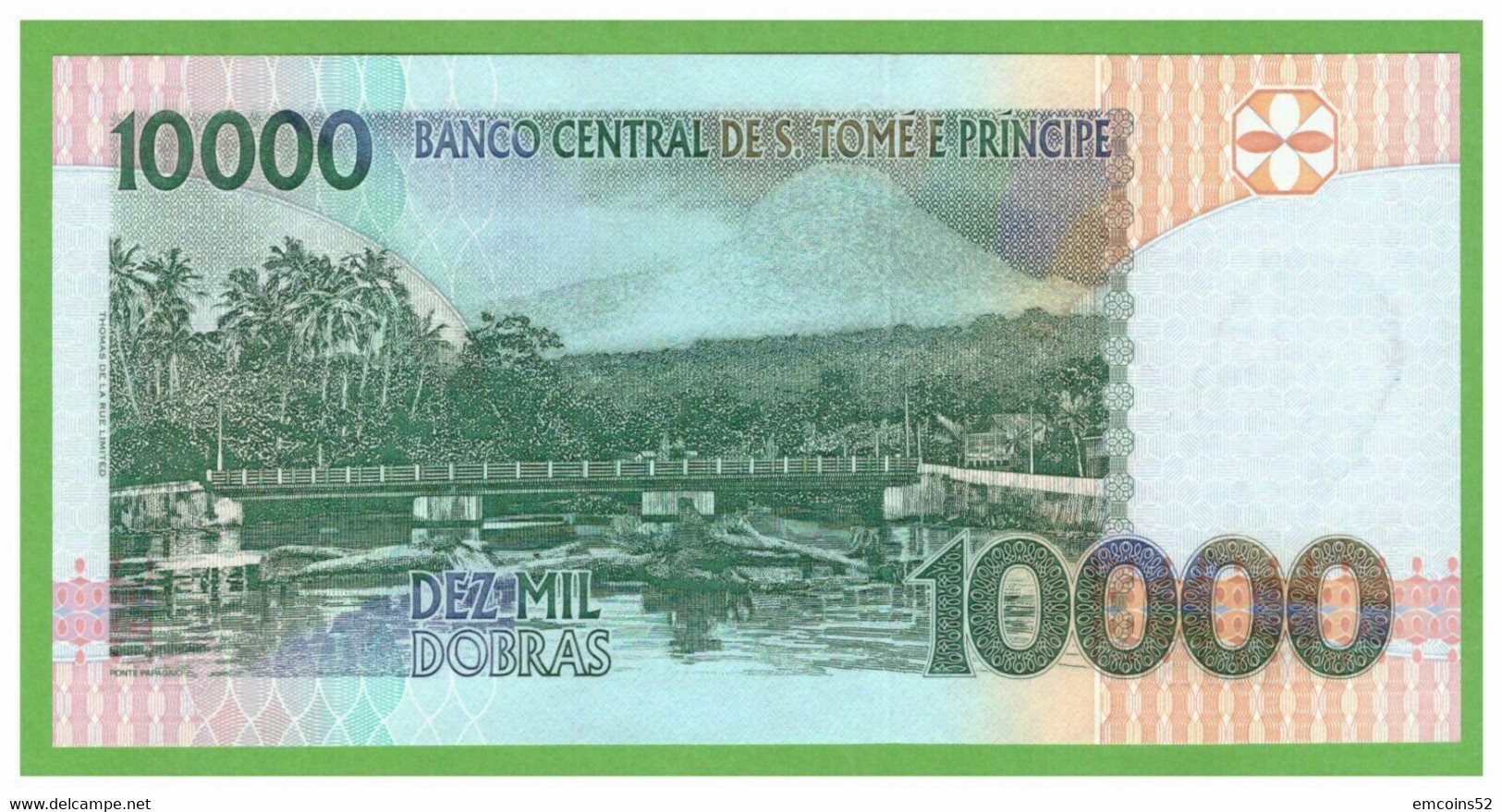 SAO TOME & PRINCIPE 10000 DOBRAS 2004  P-66c UNC - Sao Tome And Principe