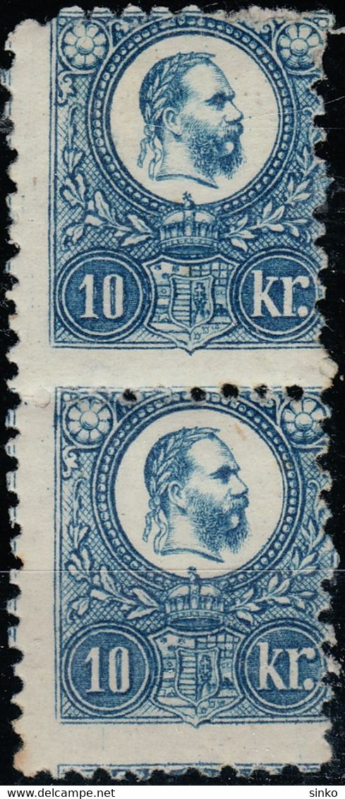 1871. Engraved 10kr Pair - Neufs