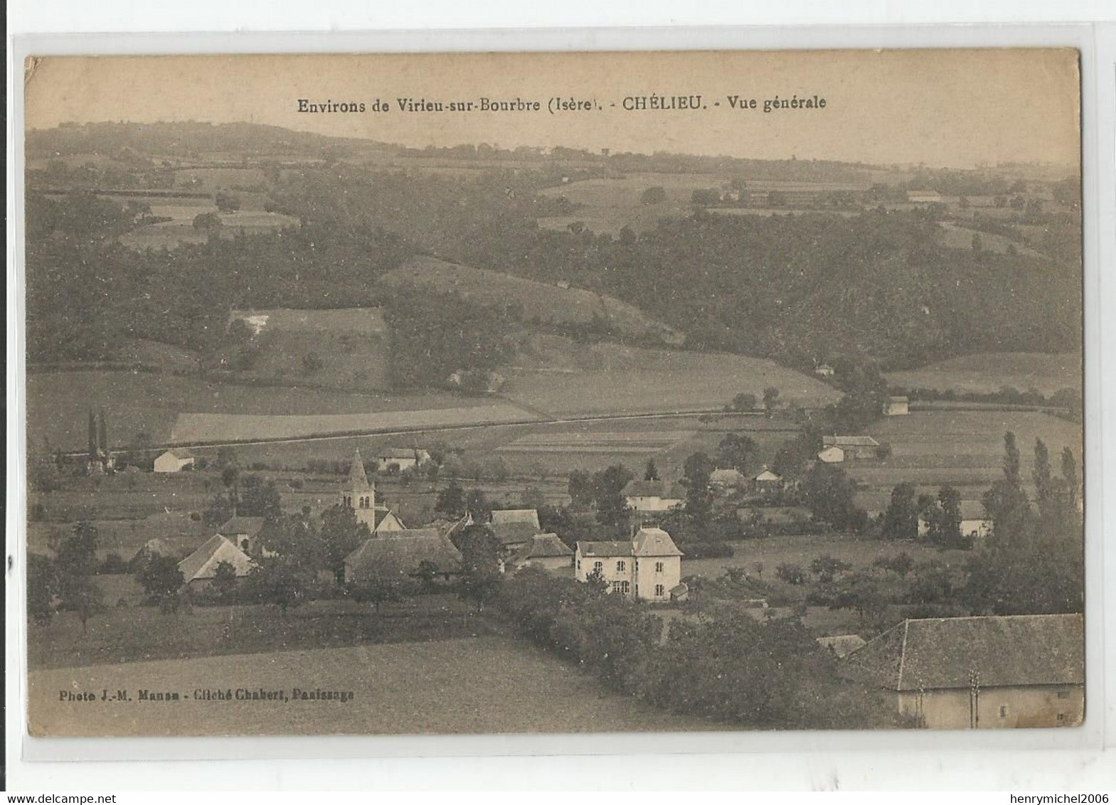 38 Isère Chélieu Env De Virieu Sur Bourbre Vue Générale Ed Cliché Chabert De Panissage - Virieu