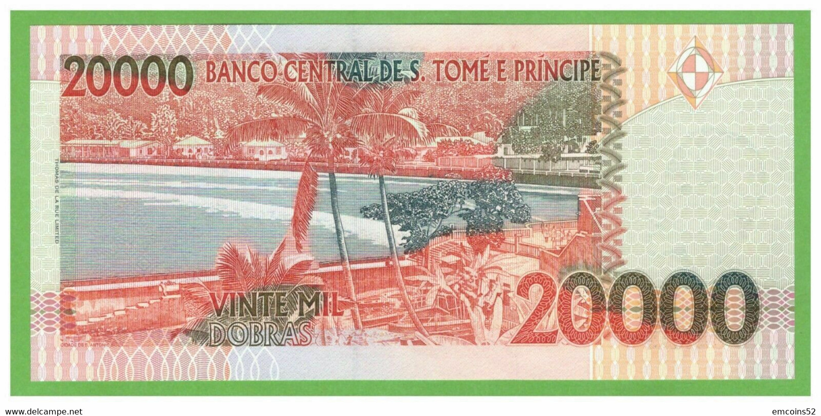 SAO TOME & PRINCIPE 20000 DOBRAS 2010  P-67d UNC - Sao Tomé Et Principe