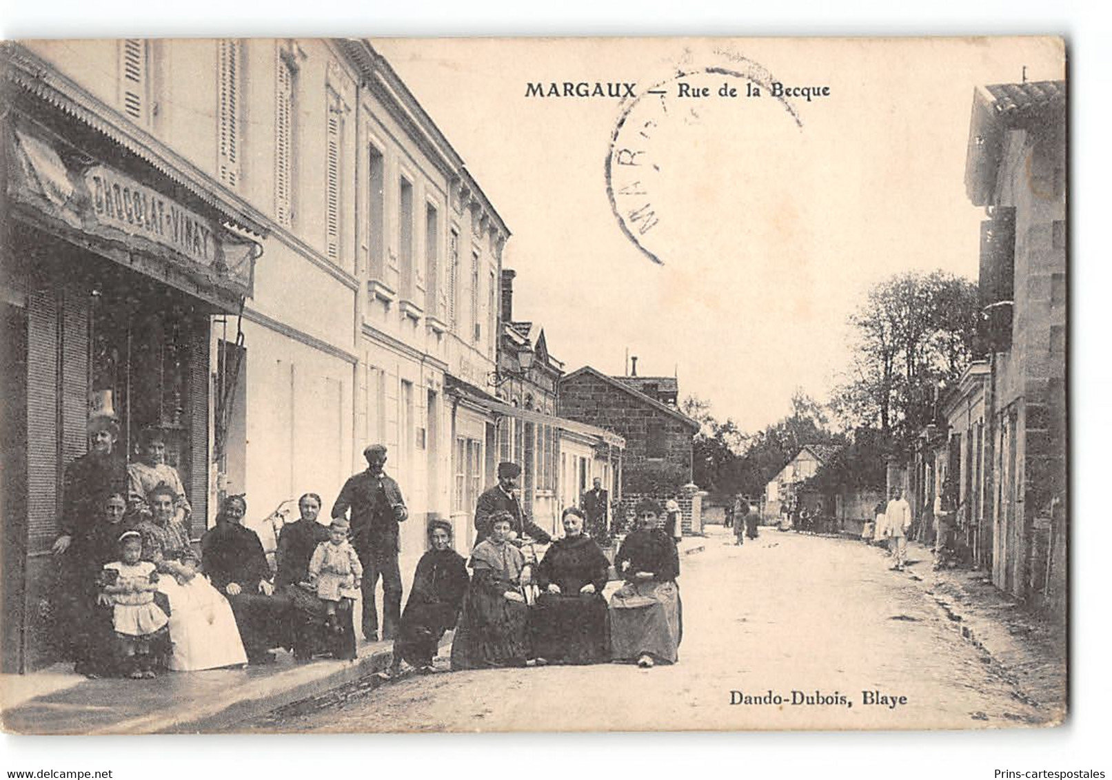 CPA 33 Margaux Rue De La Becque - Margaux