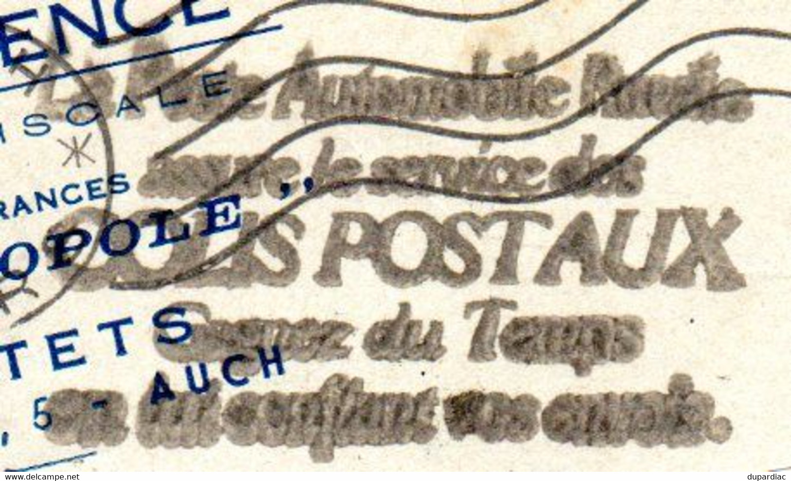 Empreinte Postale : La Poste Automobile Rurale Assure Le Service Des COLIS POSTAUX Gagnez Du Temps En Lui Confiant ... - Cartas & Documentos