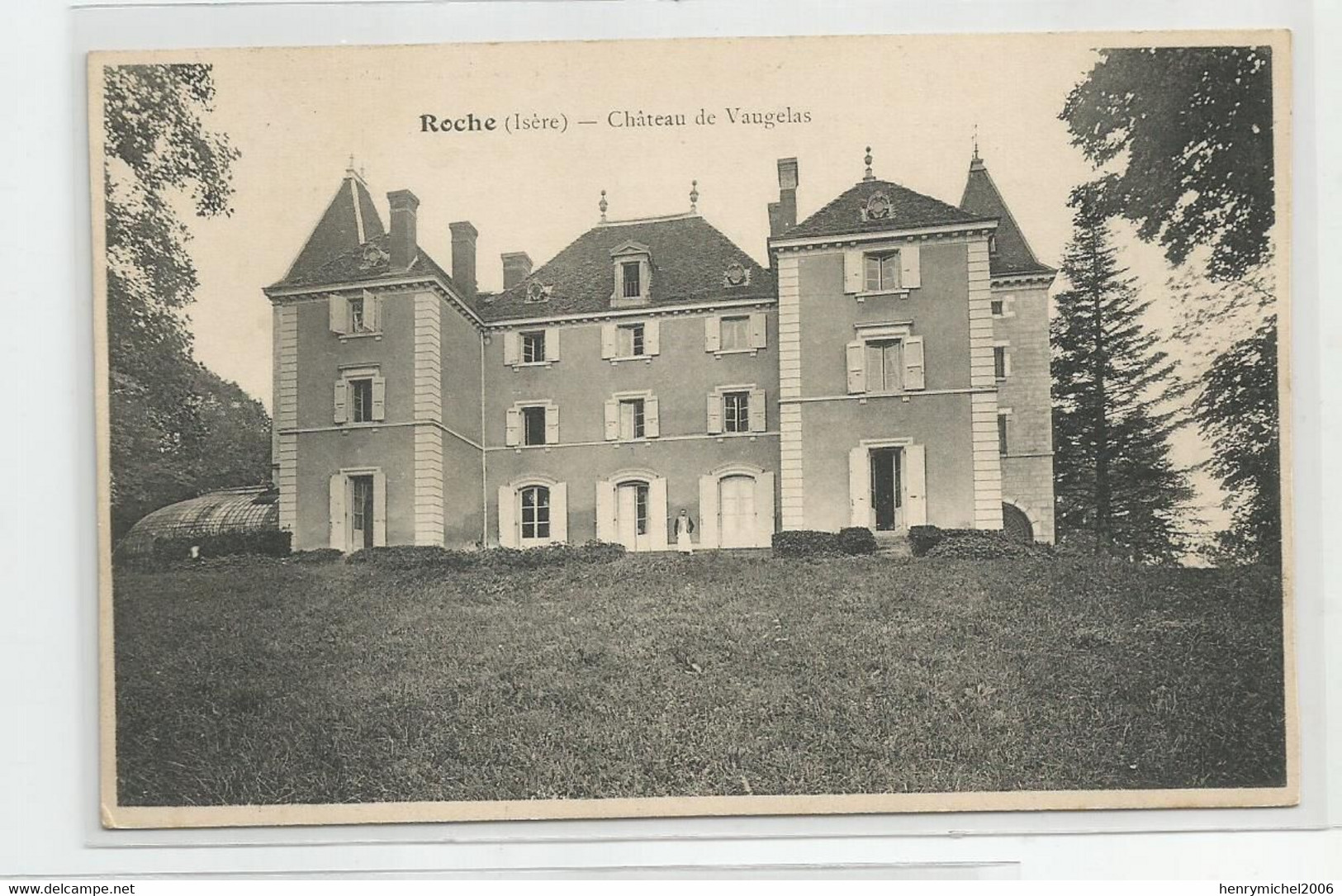 38 Isère Roche Chateau De Vaugelas A Gauche De Bourgoin - Bourgoin