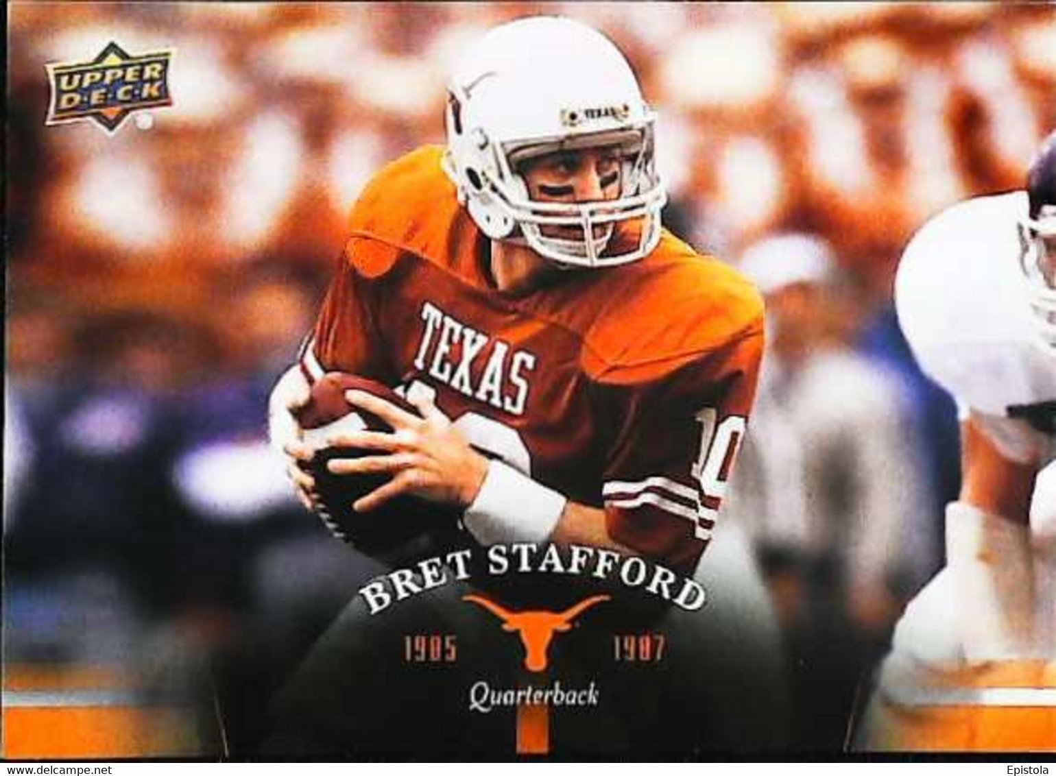 ► BRET STAFFORD (Quaterback) University Of Texas Football - 2011 Upper Deck - 2000-Hoy