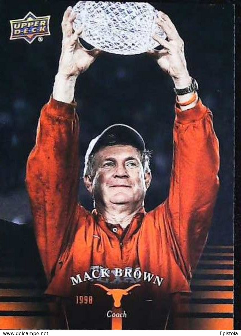 ► MACK BROWN  (Coach) University Of Texas Football - 2011 Upper Deck - 2000-Now