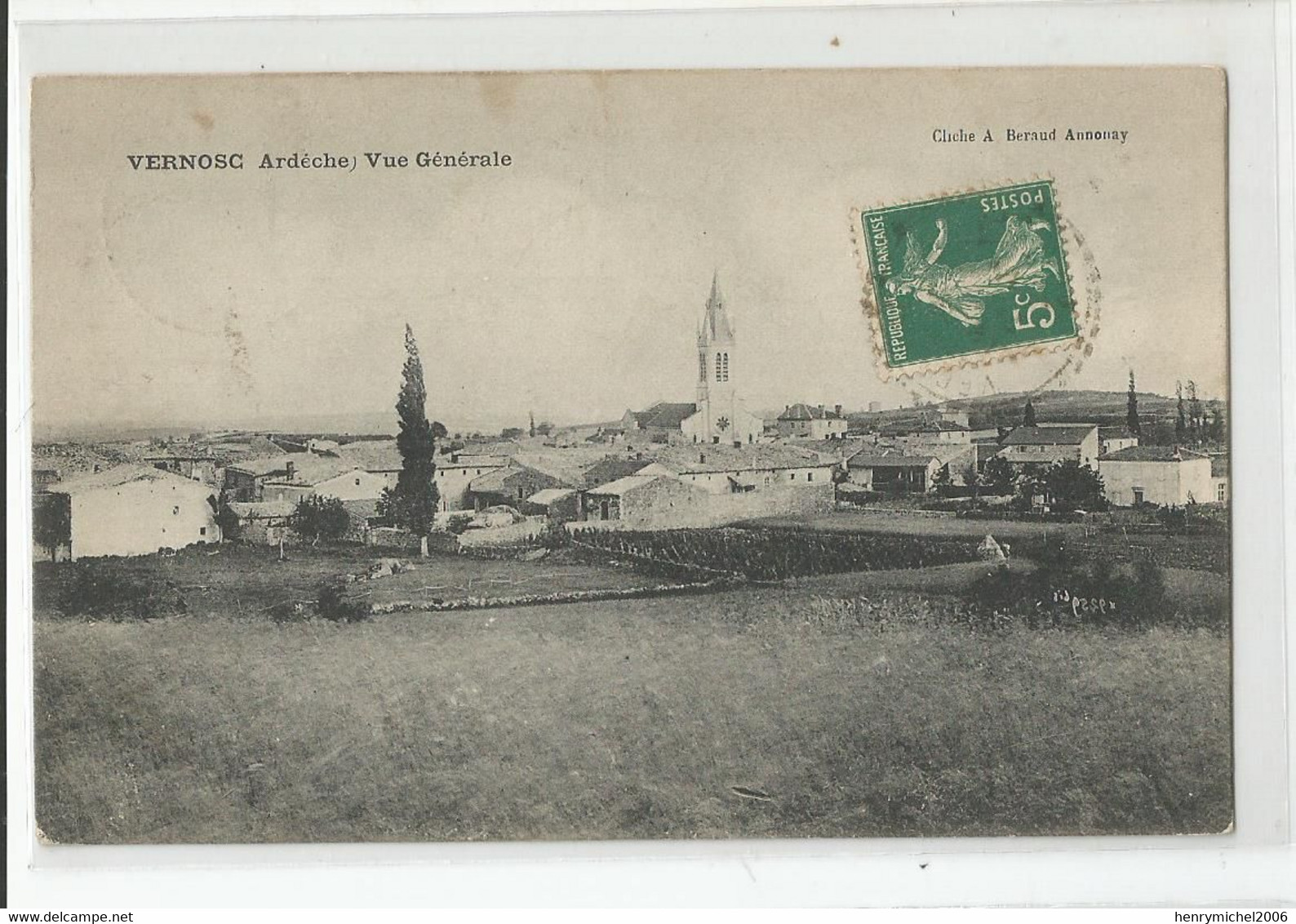 07 Ardèche Vernosc Vue Générale Cliché Beraud Annonay - Sonstige & Ohne Zuordnung