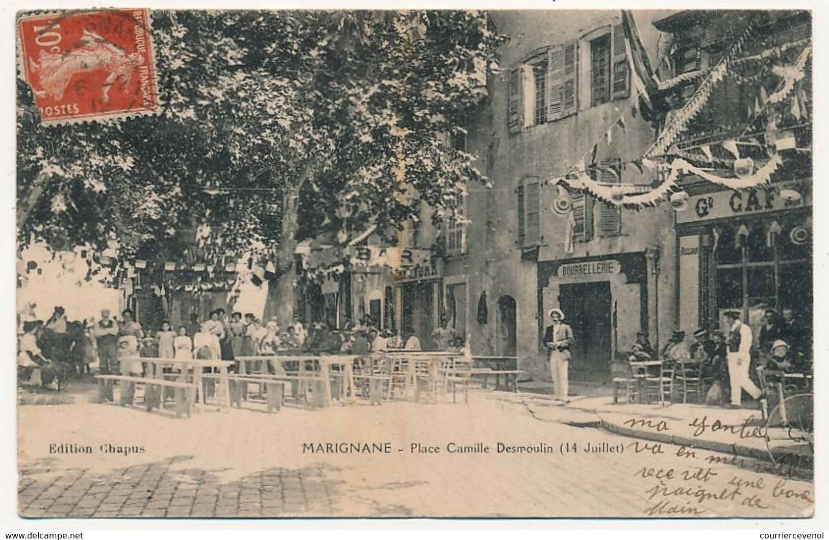 CPA - MARIGNANE (B Du R) - Place Camille Desmoulin (14 Juillet) - Marignane