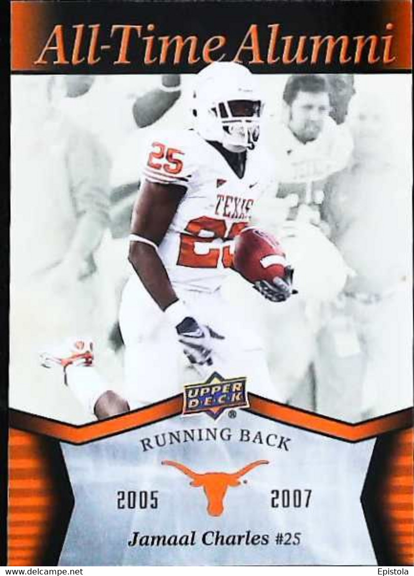 ► JAMAAL CHARLES (Running Back) University Of Texas Football - 2011 Upper Deck - 2000-Hoy