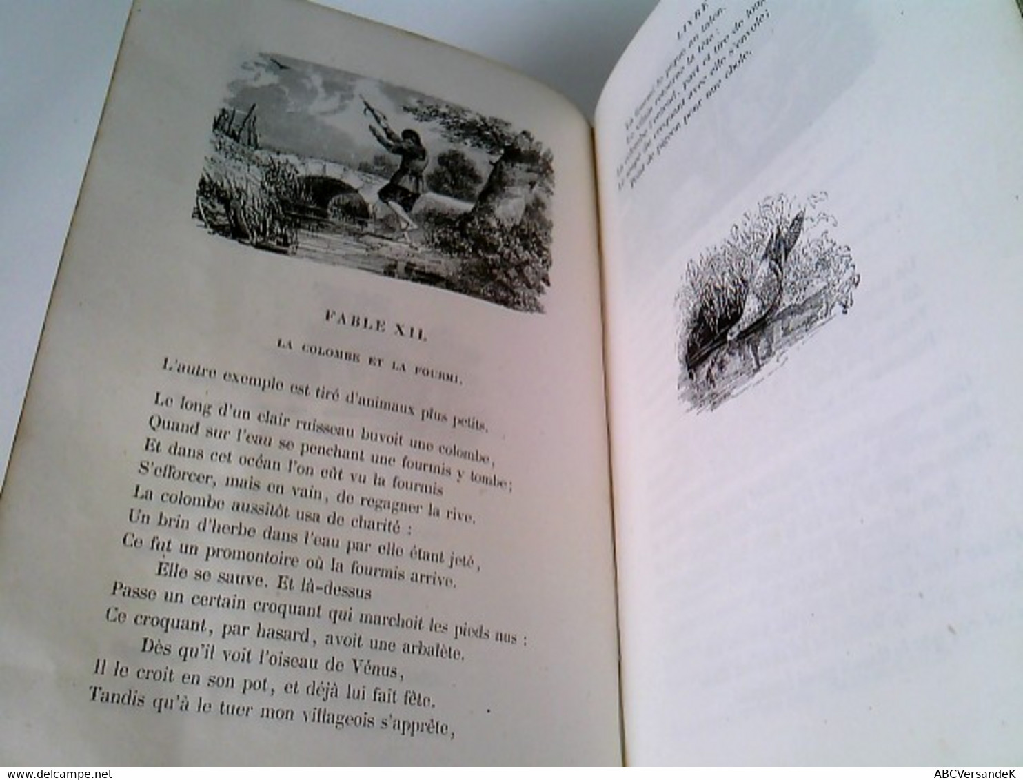 Fables De La Fontaine. Édition Illustrée Par J. David, T. Johannot, V. Adam, F. Grenier Et Schaal; Précédées D - Märchen & Sagen