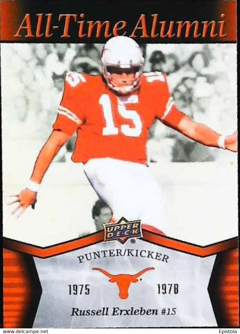 ► RUSSELL ERXLEBEN  ( Punter Kicker ) University Of Texas Football - 2011 Upper Deck - 2000-Aujourd'hui