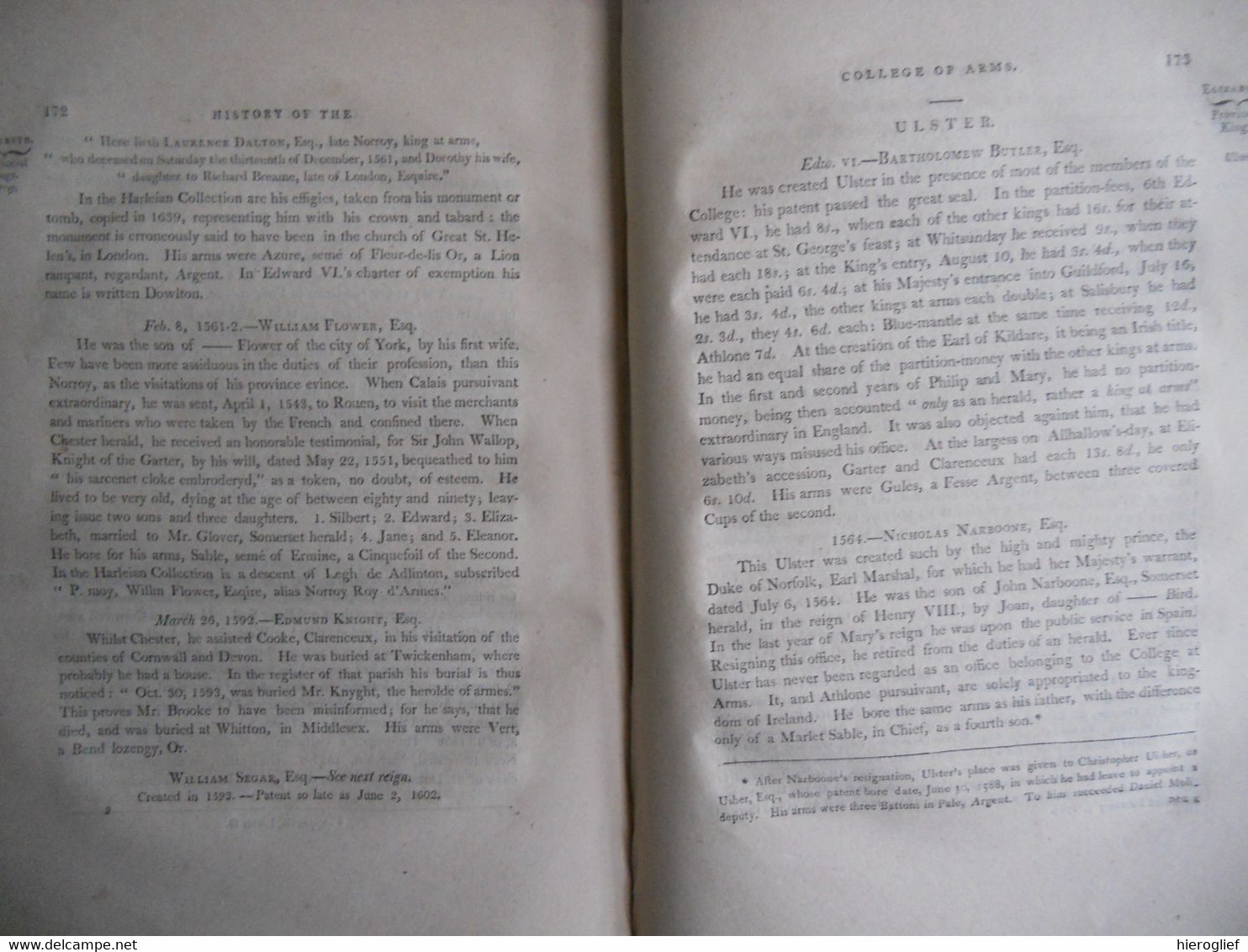 a HISTORY of COLLEGE OF ARMS & the lives of the kings heralds & poursuivants from the reign of RICHARD III 1805 M. NOBLE