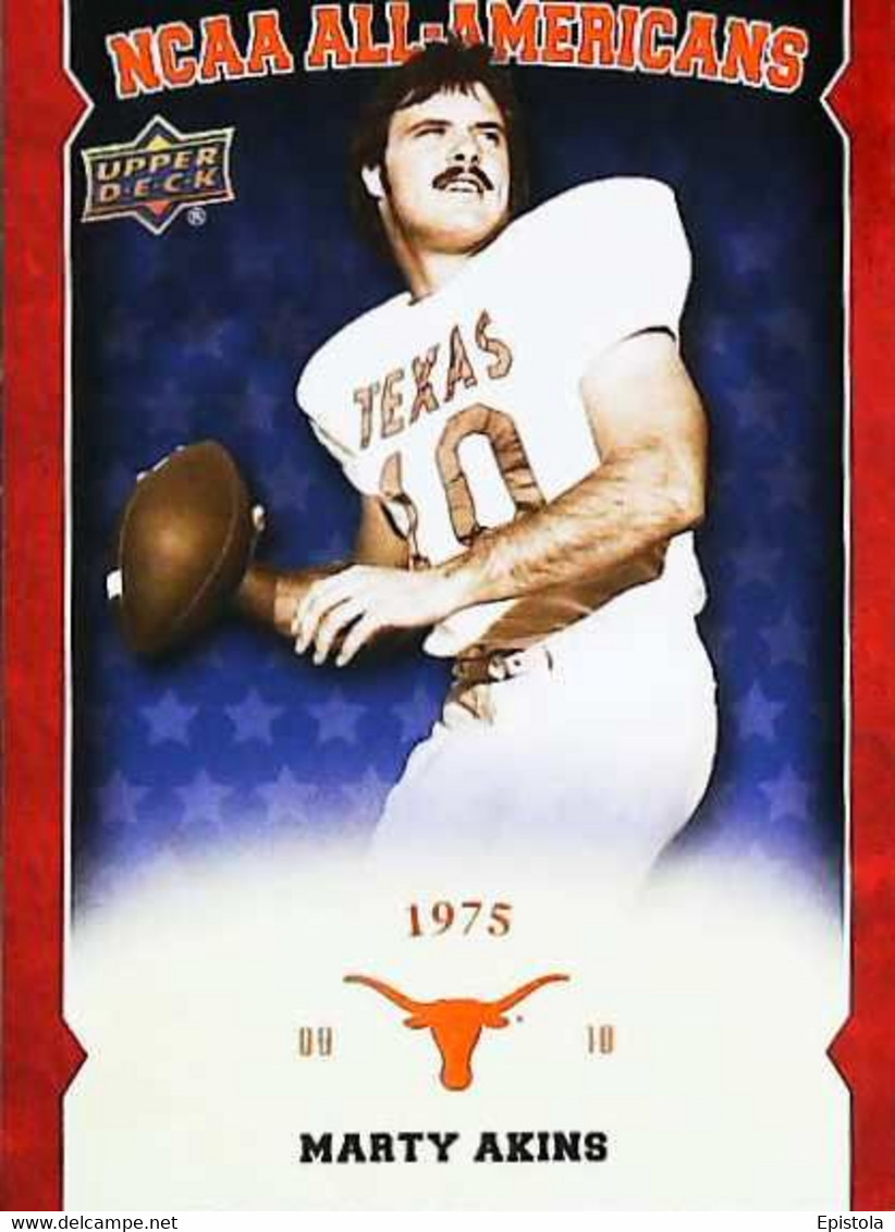 ► MARTY AKINS  NCAA -  University Of Texas Football - 2011 Upper Deck - 2000-Aujourd'hui